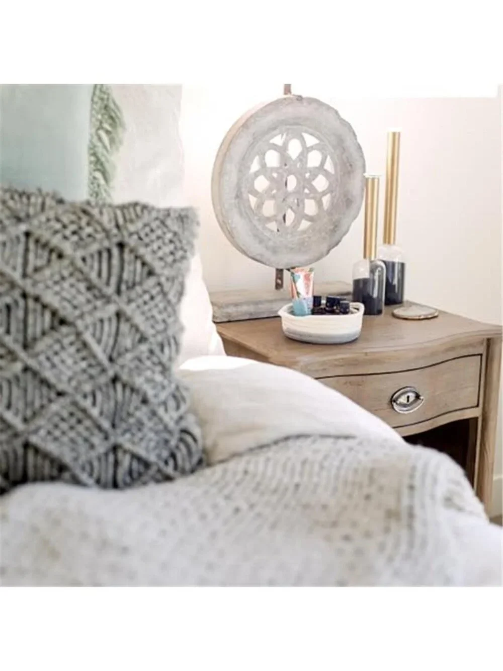 New 5-Piece Round Woven Cotton Rope Storage Baskets for Organizing Small Shallow